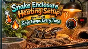 snake enclosure heating setup