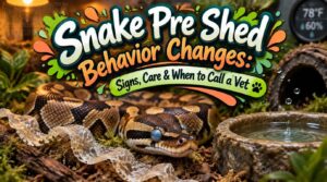 snake pre shed behavior changes