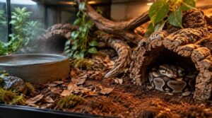 substrate, hides, water bowls, and enrichment substrate, hides, water bowls, and enrichment
