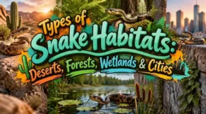 types of snake habitats types of snake habitats