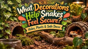 what decorations help snakes feel secure what decorations help snakes feel secure