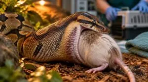 when oversized prey concerns need veterinary help when oversized prey concerns need veterinary help